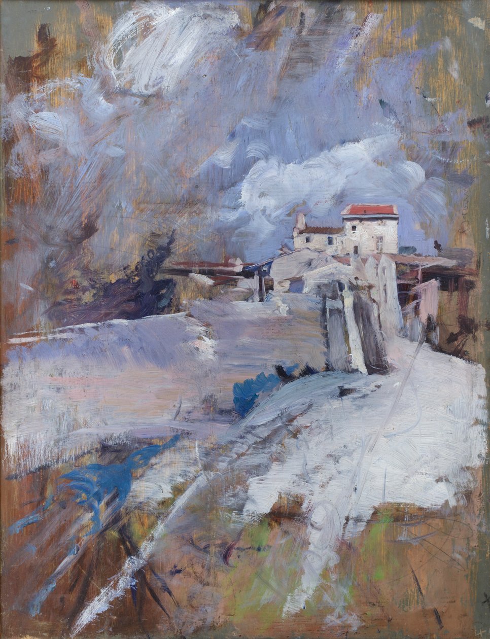 Winterlandschap, c.1911 door Giovanni Boldini