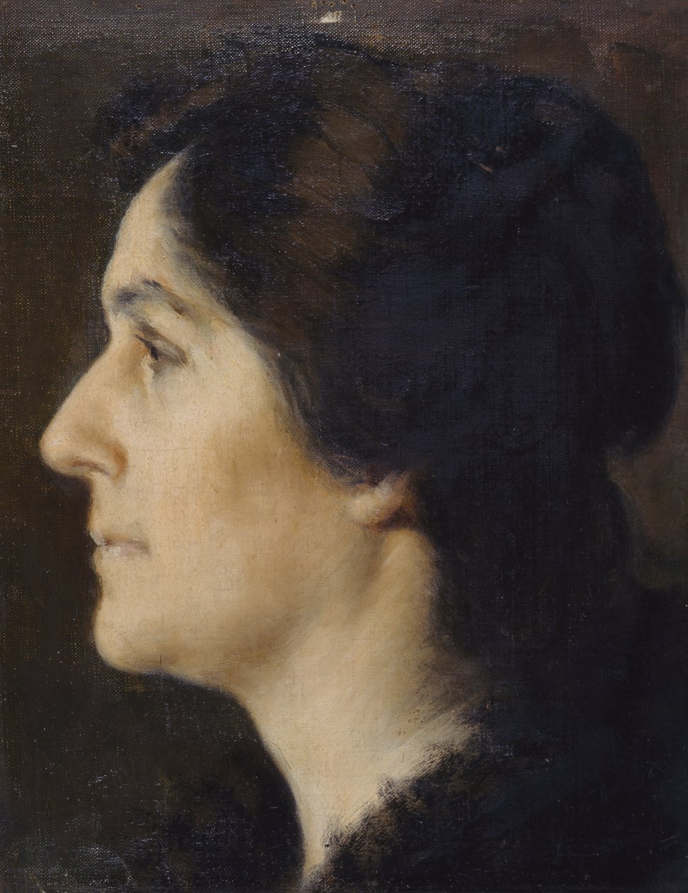 Gezicht van een vrouw door Giovanni Boldini