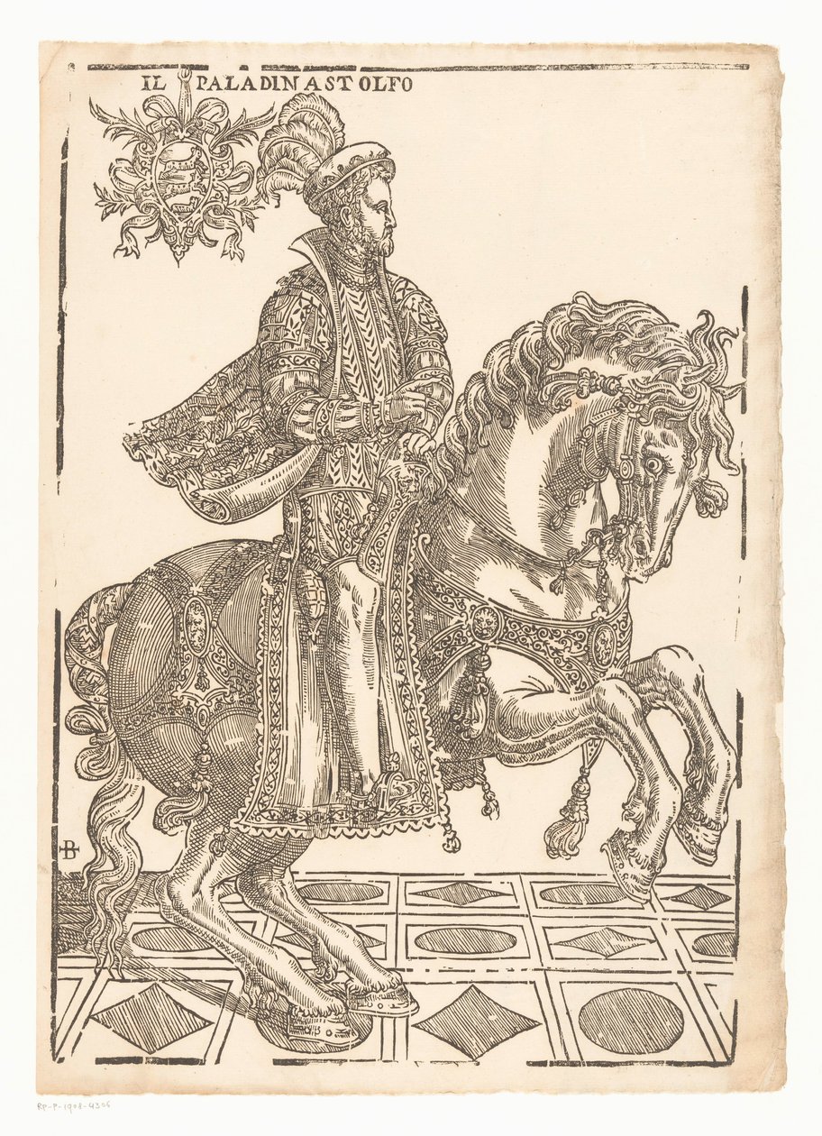 Astolfo te paard door Giovanni Britto