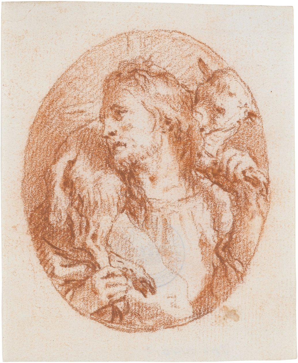 Christus met het lam door Giovanni Domenico Tiepolo
