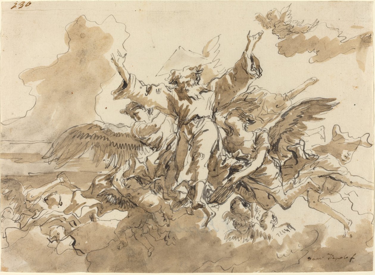 Schepping van het Universum door Giovanni Domenico Tiepolo