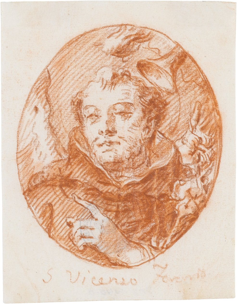 De heilige Vincentius Ferrerius door Giovanni Domenico Tiepolo
