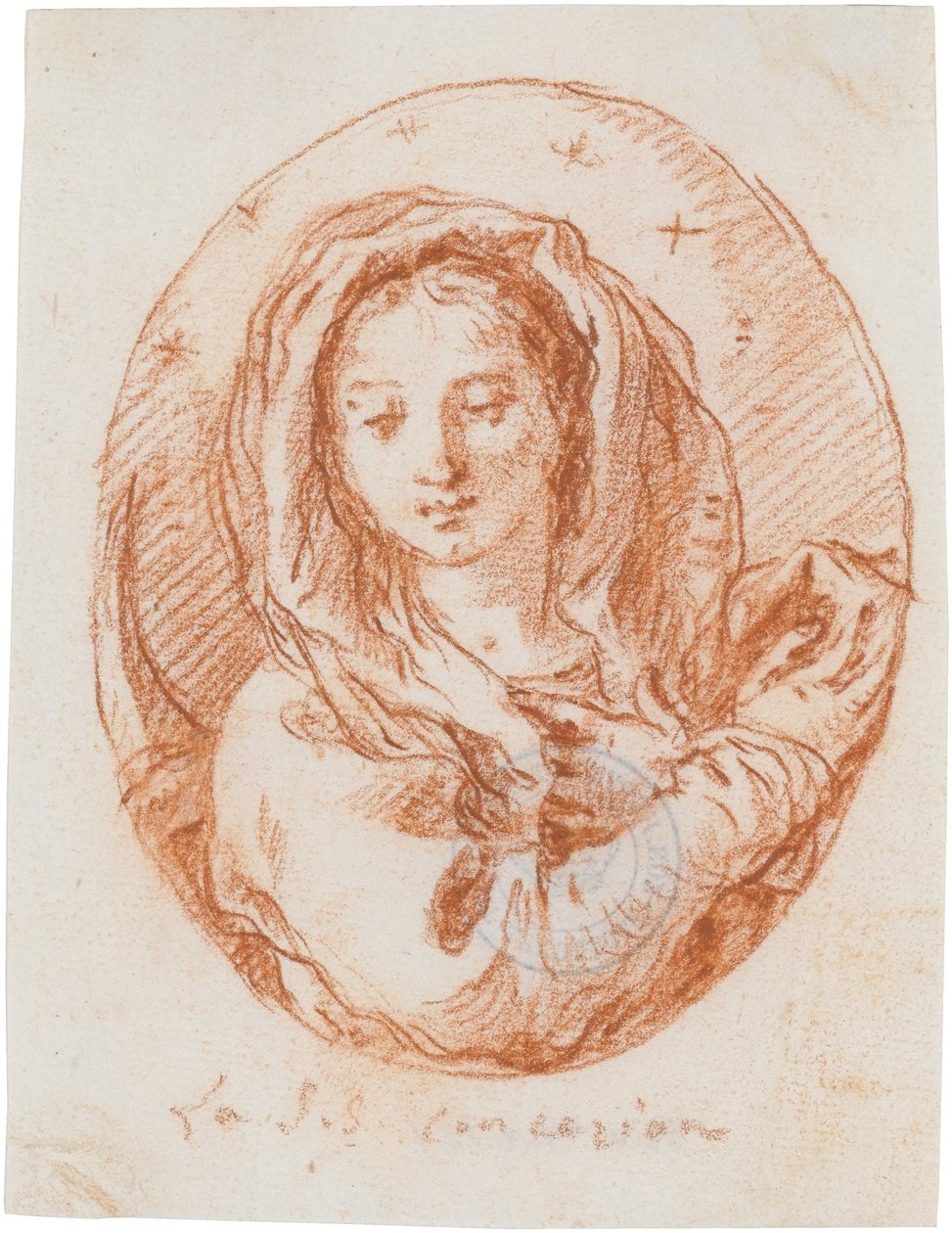 Die Unbefleckte Empfängnis Mariä door Giovanni Domenico Tiepolo