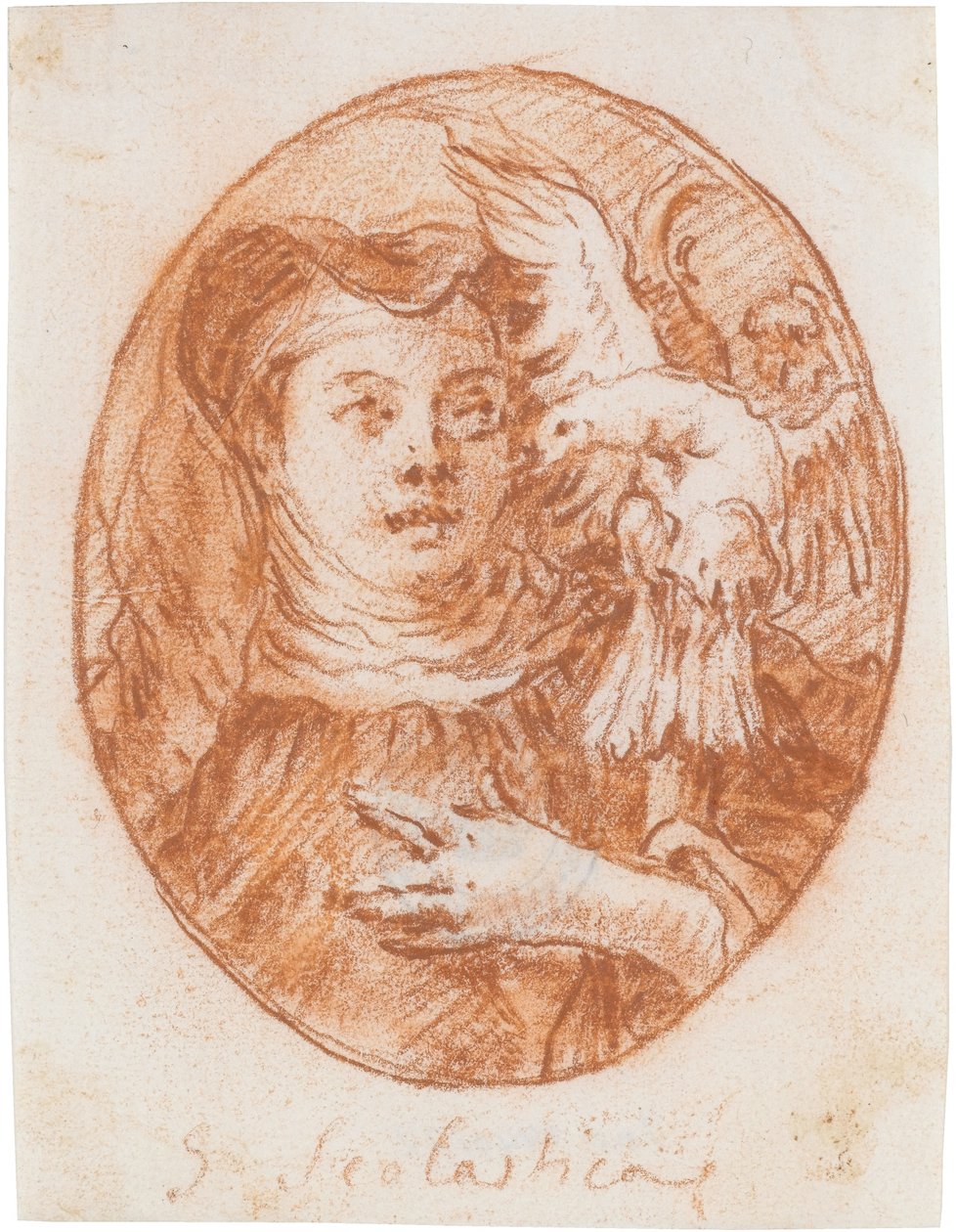 Die hl. Scholastika door Giovanni Domenico Tiepolo