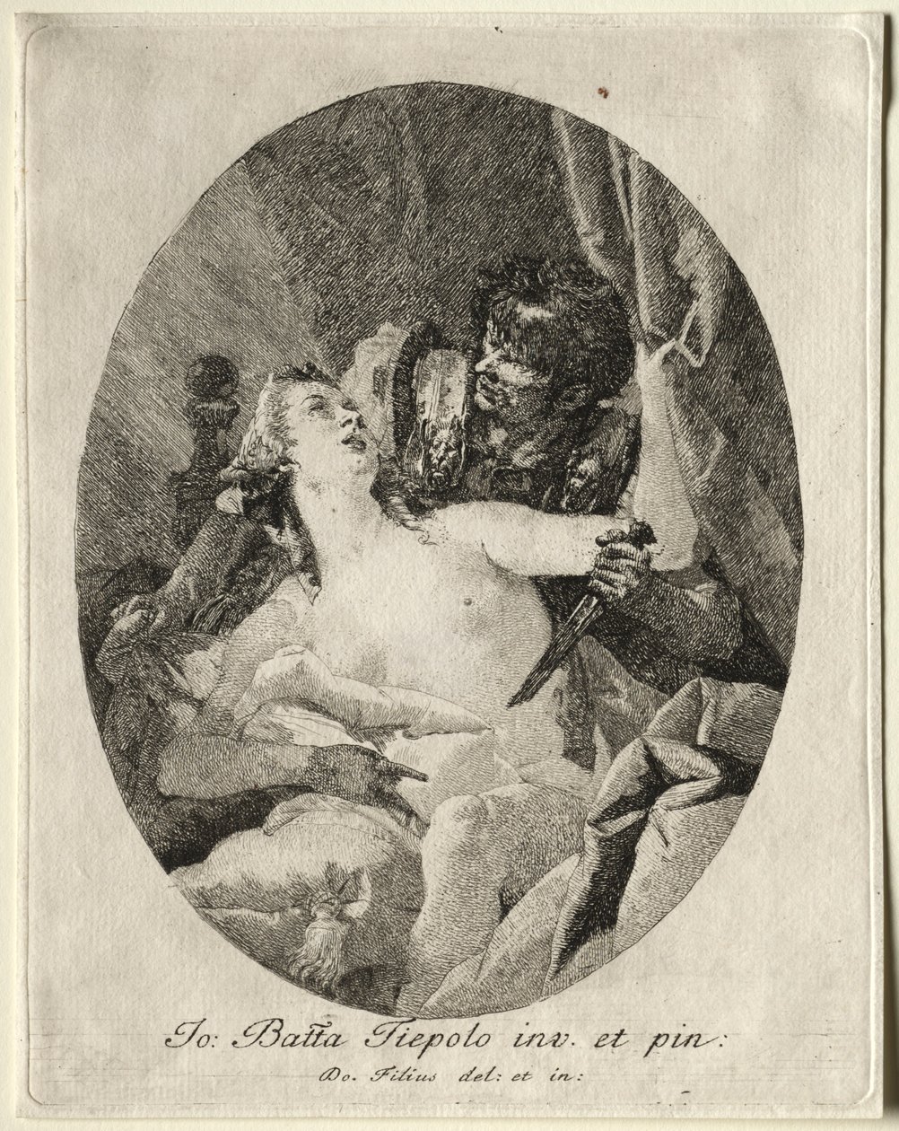 Tarquin en Lucretia door Giovanni Domenico Tiepolo