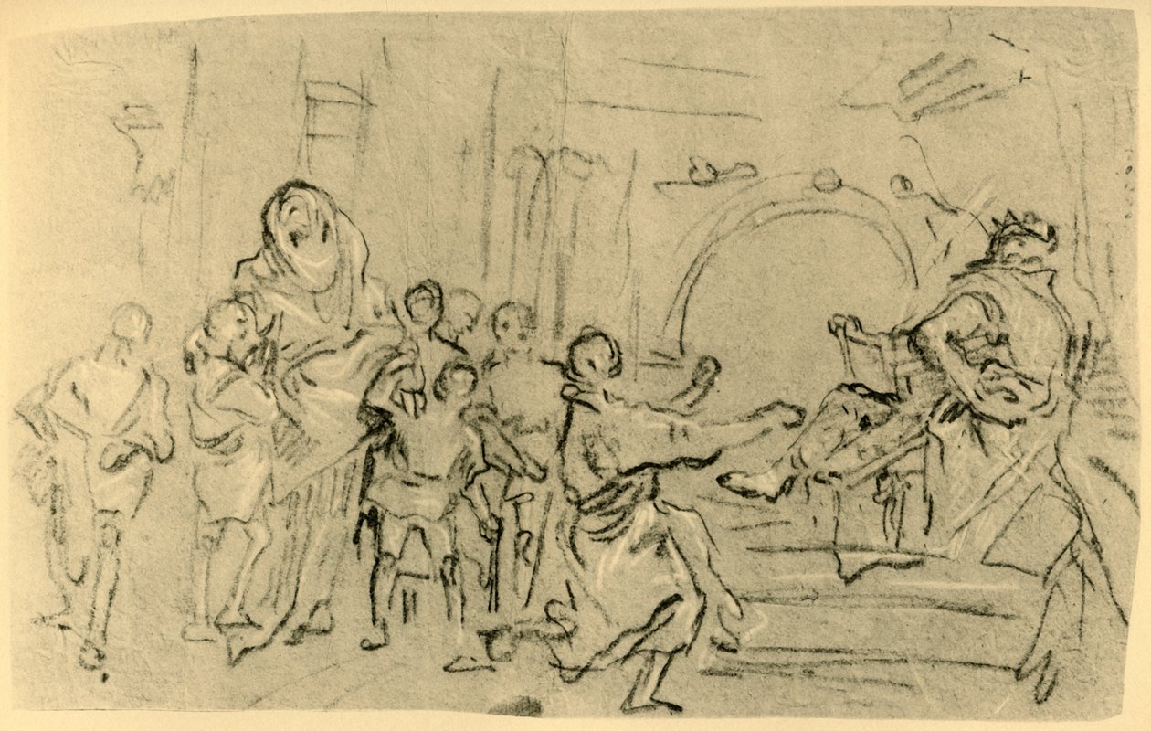 De Moeder van de Makkabeeën voor Antiochus, ca. 1759, 1928 door Giovanni Domenico Tiepolo