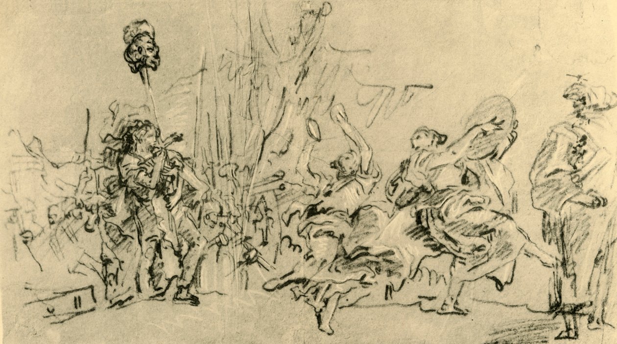 De Triomf van David, ca. 1759, 1928 door Giovanni Domenico Tiepolo