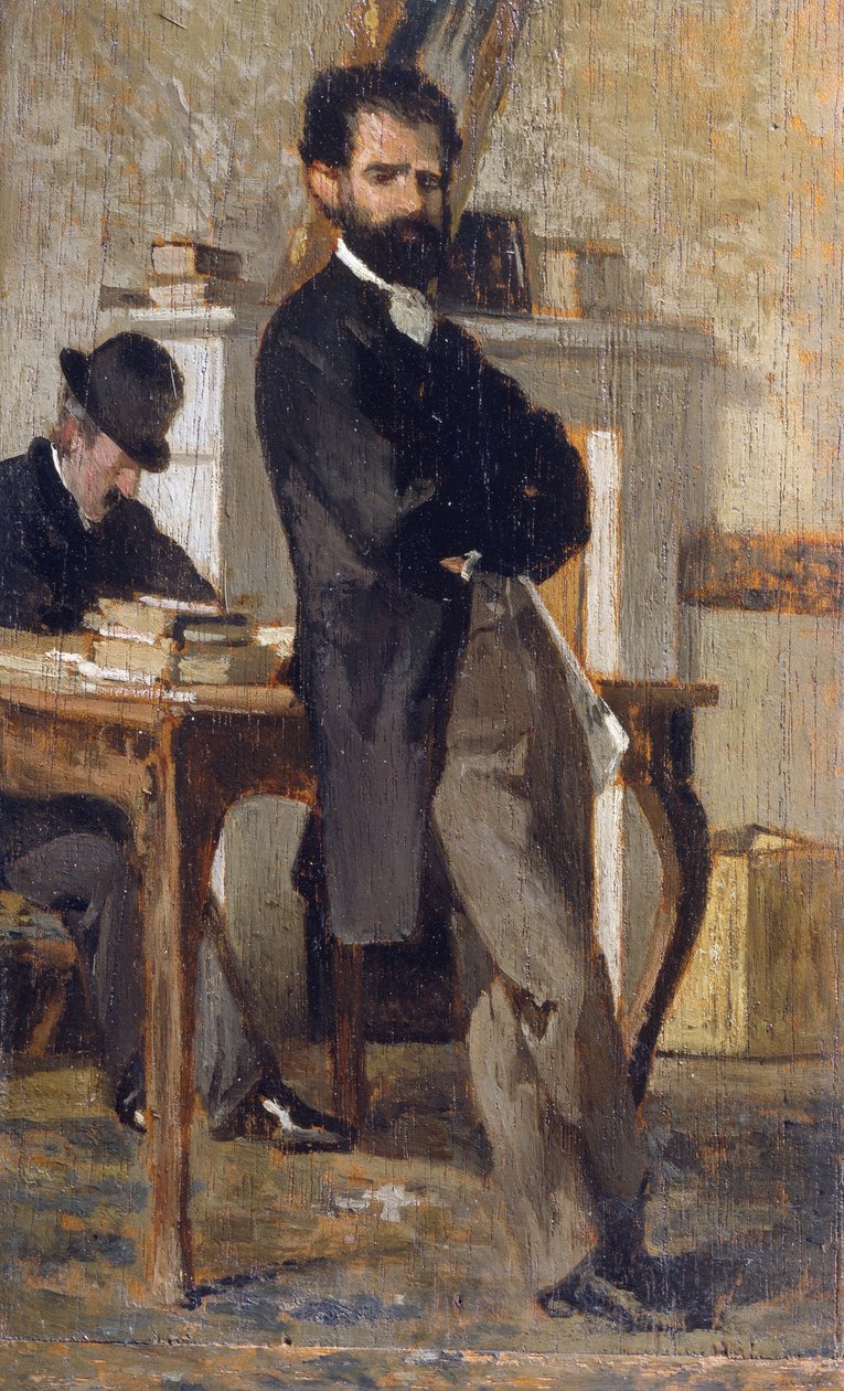 Portret van advocaat Bongiovanni door Giovanni Fattori