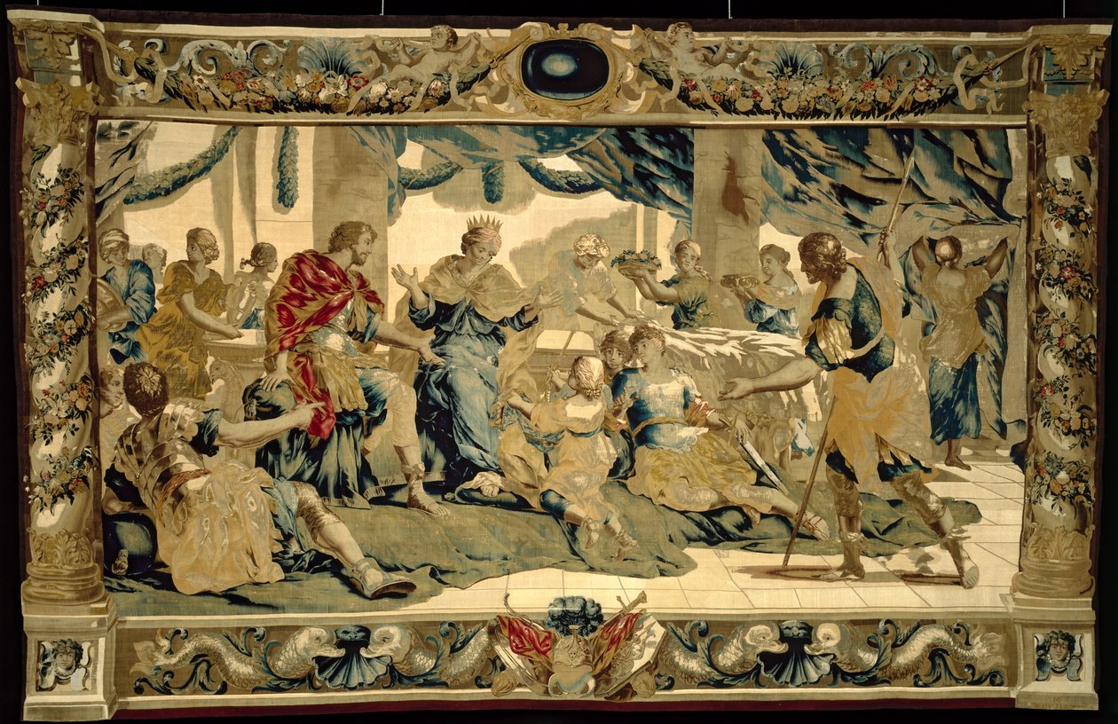 Cupido vermomd als de zoon van Aeneas, presenteert geschenken aan Dido door Giovanni Francesco (1610 62) Romanelli