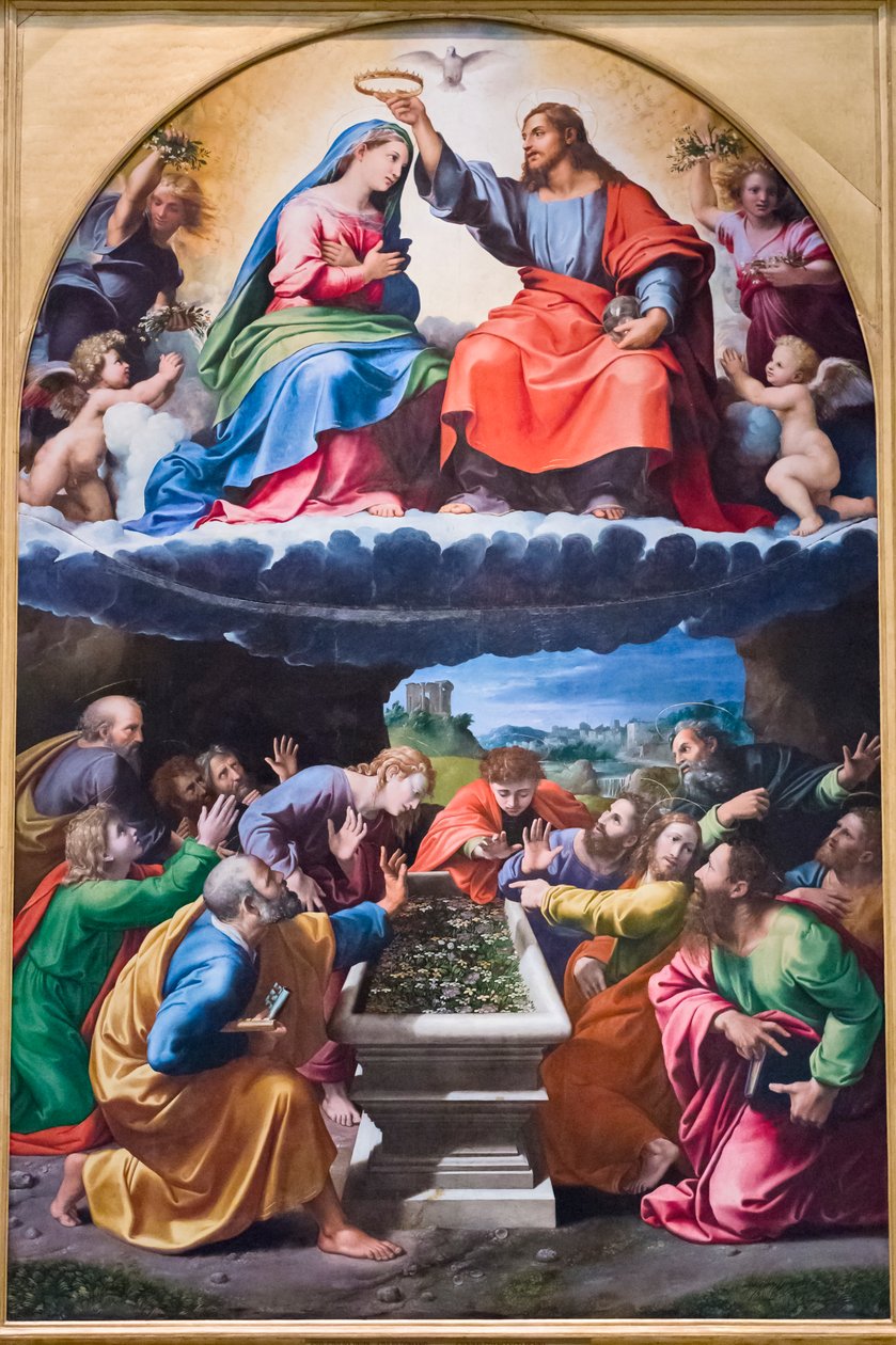 Kroning van de Maagd (Madonna van Monteluce) door Giovanni Francesco (c.1488 1528) Penni
