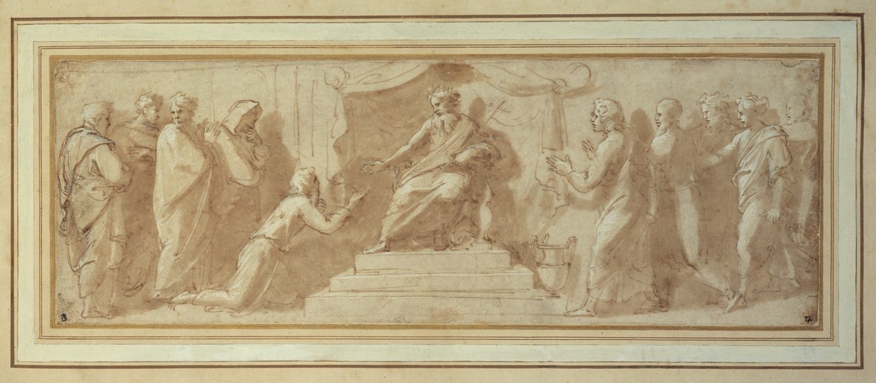 Jozef voor de Farao door Giovanni Francesco (c.1488 1528) Penni