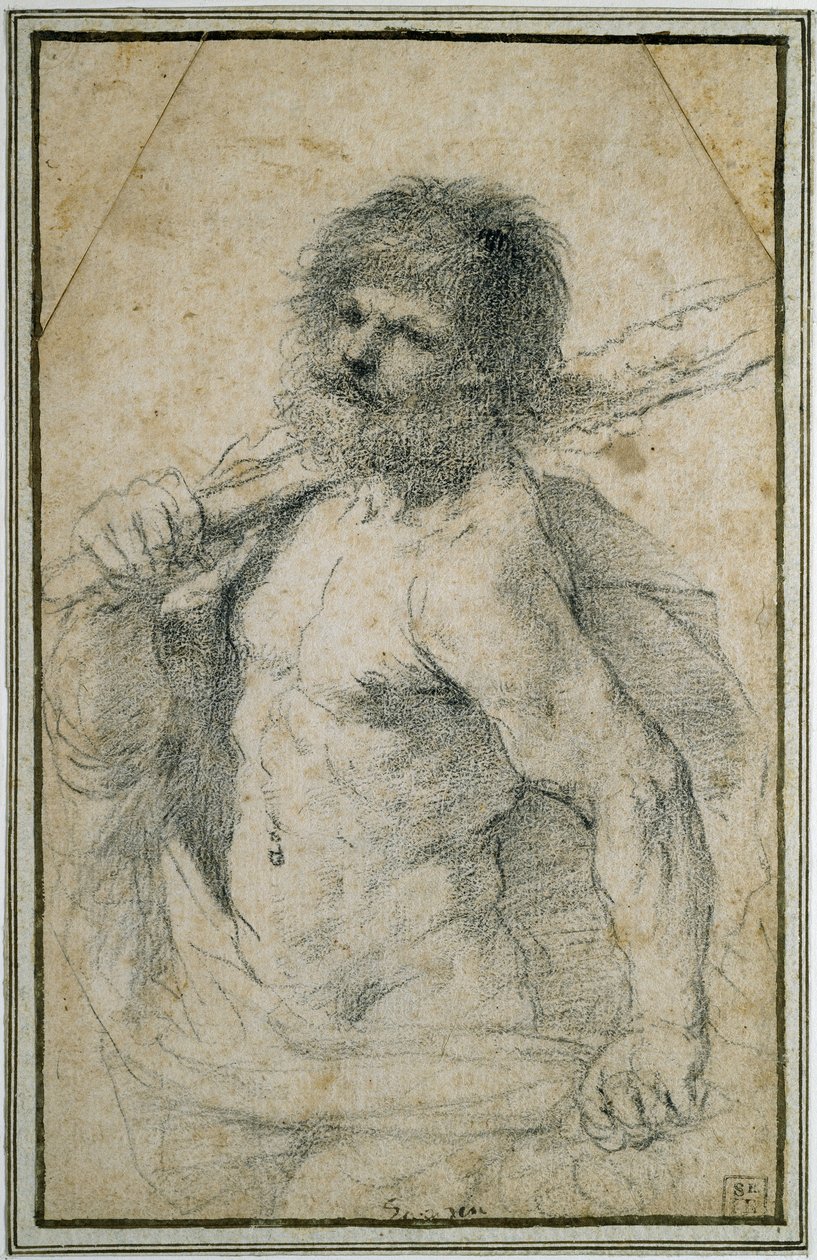 Hercules door Giovanni Francesco Barbieri