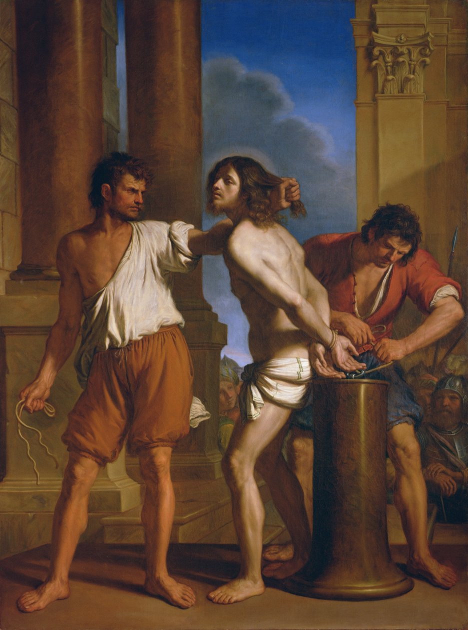 De geseling van Christus door Giovanni Francesco Barbieri