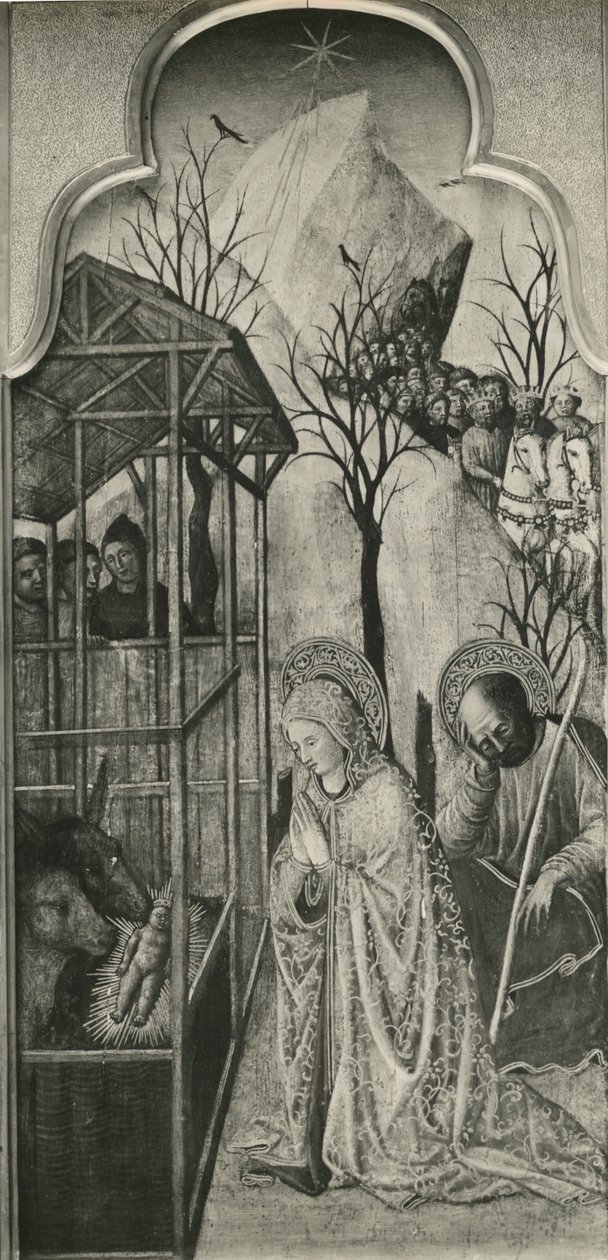 Cyclus van het leven van de Maagd, Geboorte, ca. 1445 door Giovanni Francesco da Rimini
