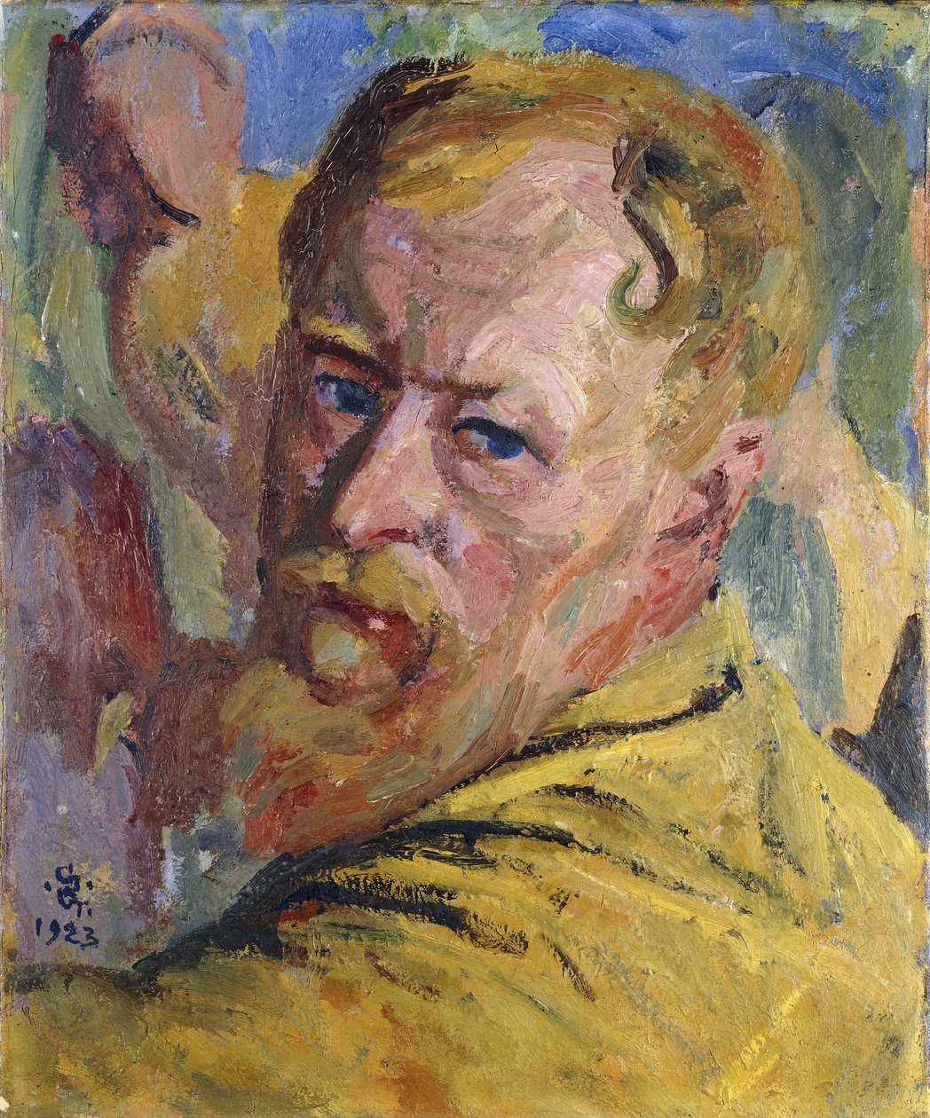 Zelfportret, 1923 door Giovanni Giacometti