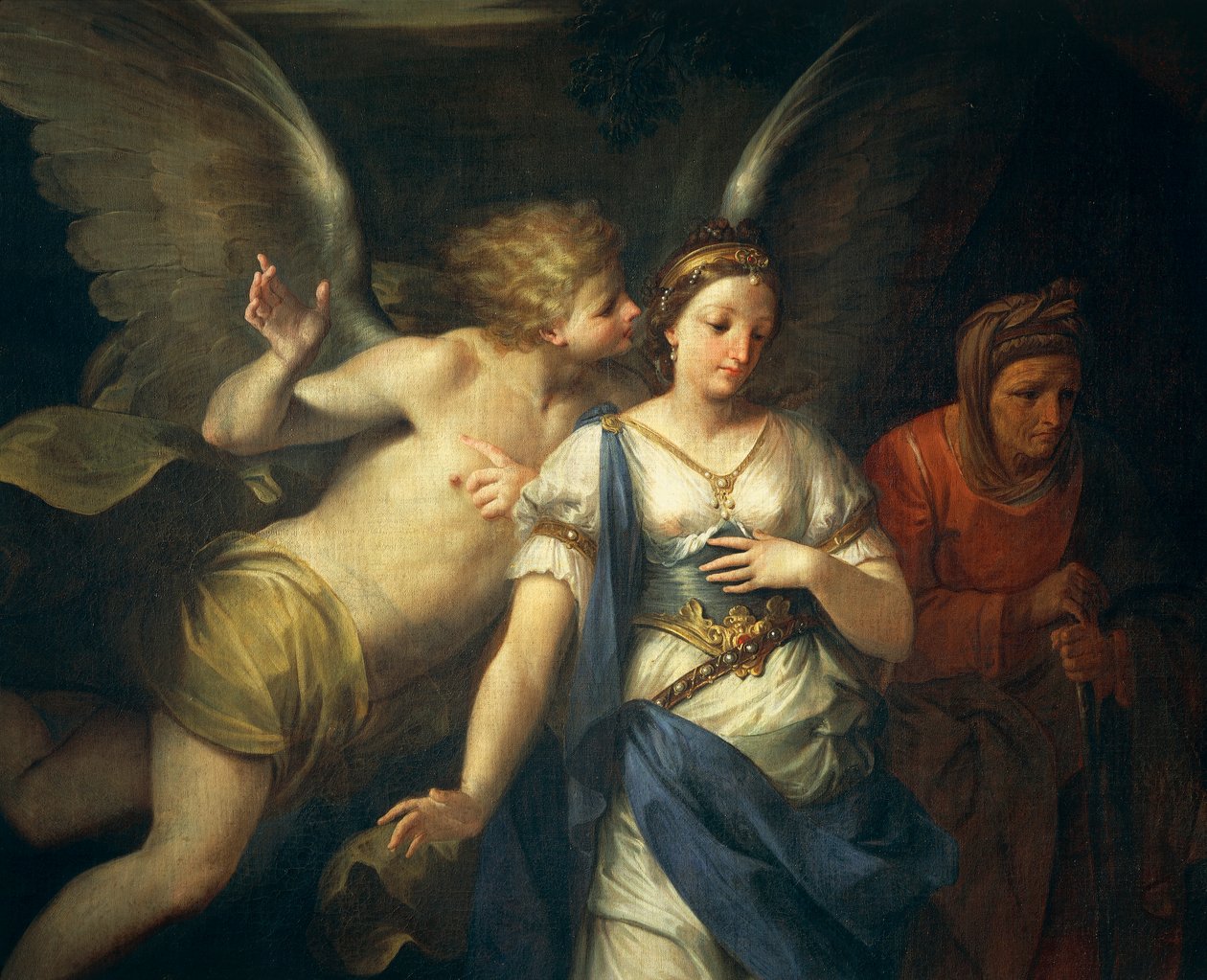 Engel die Judith inspireert door Giovanni Gioseffo da Sole