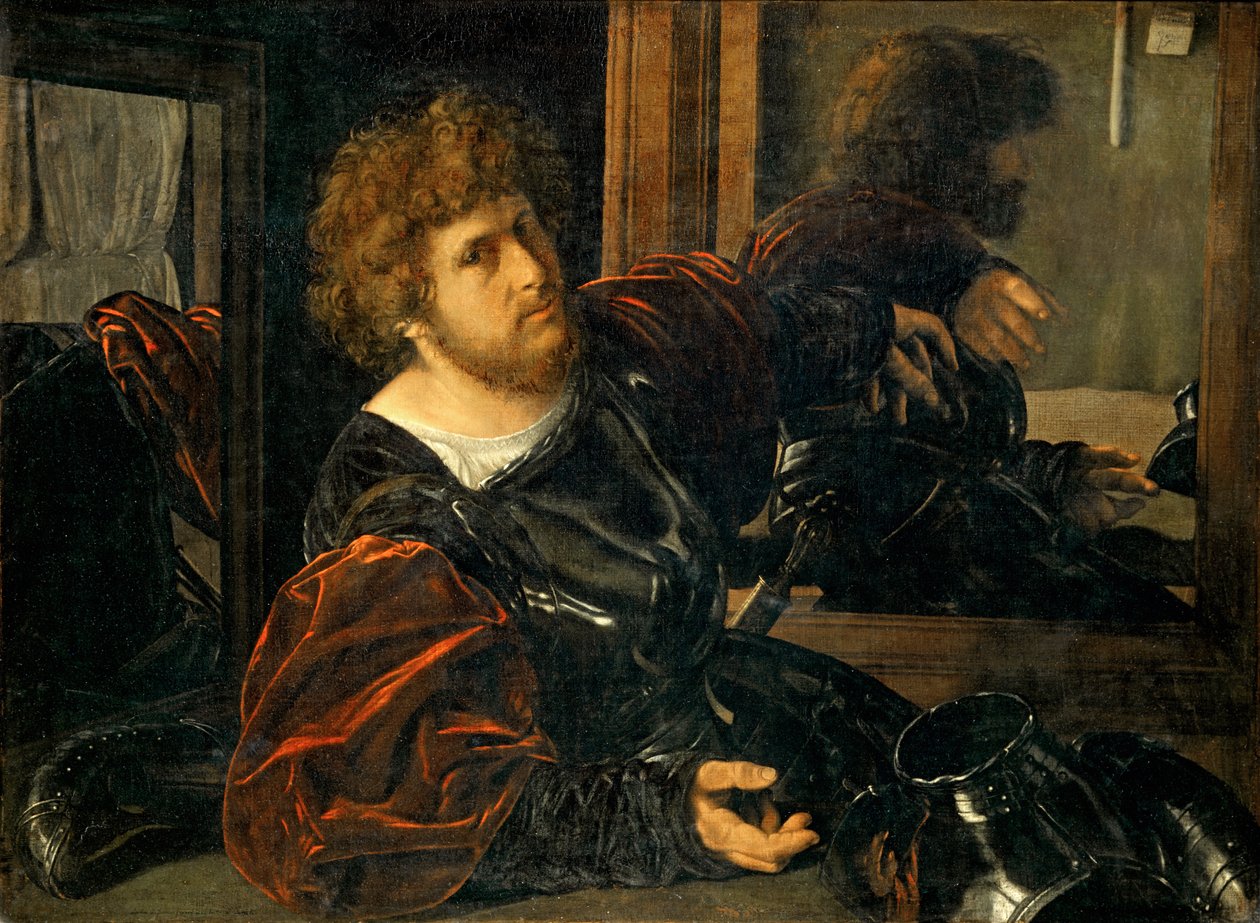 Autoportret, voorheen bekend als Portret van Gaston de Foix - Zelfportret, voorheen bekend als Portret van Gaston de Foix ... door Giovanni Girolamo Savoldo