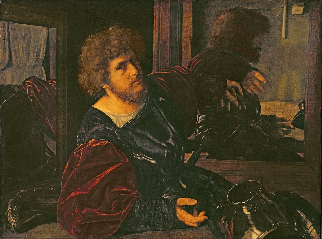 Portret van Bernardo di Salla door Giovanni Girolamo Savoldo