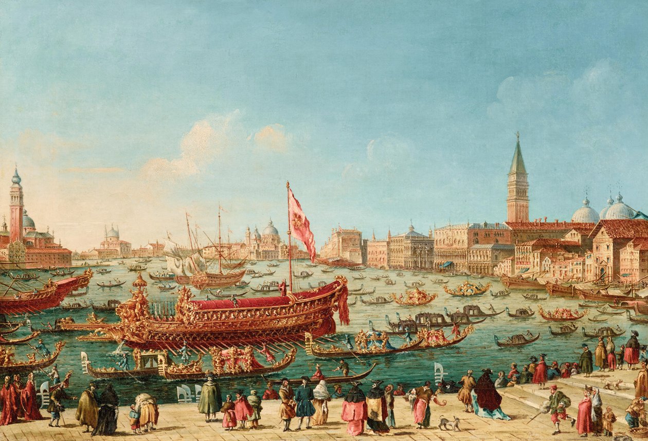 De Doge op de Bucintoro bij de Riva di Sant