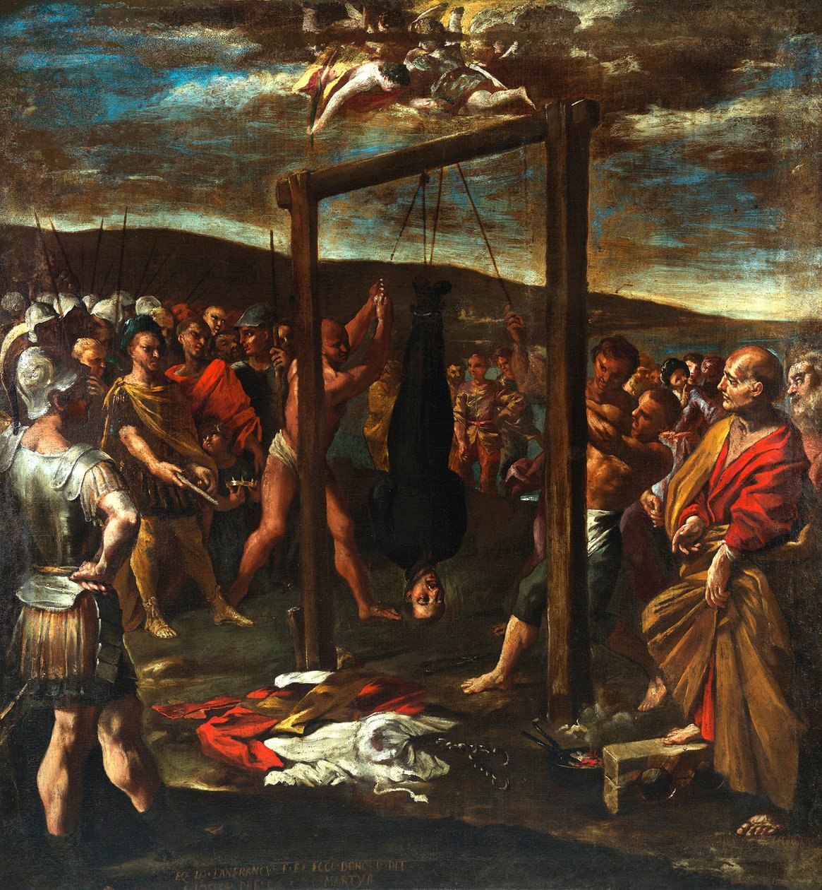 Het martelaarschap van Sint Jozef de Presbyter, ca. 1640-1645 door Giovanni Lanfranco