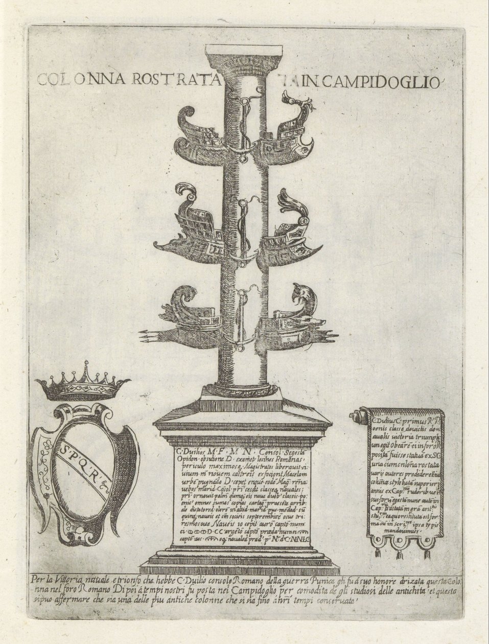 Colonna rostrata door Giovanni Maggi