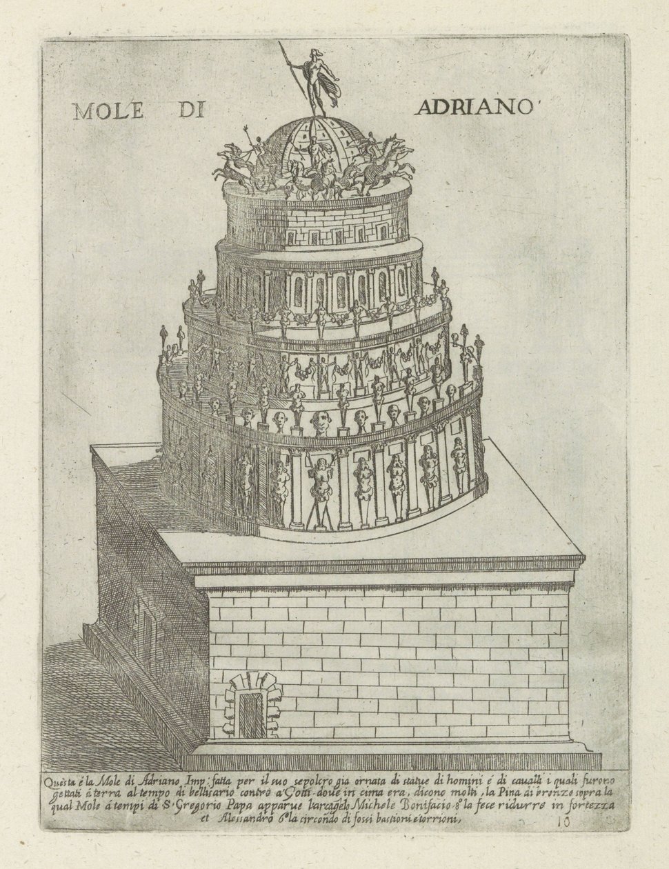 Mausoleum van Hadrianus door Giovanni Maggi
