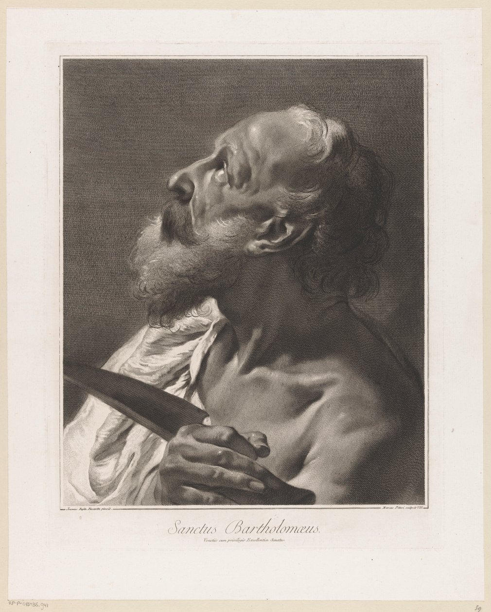 Apostel Bartolomeüs door Giovanni Marco Pitteri