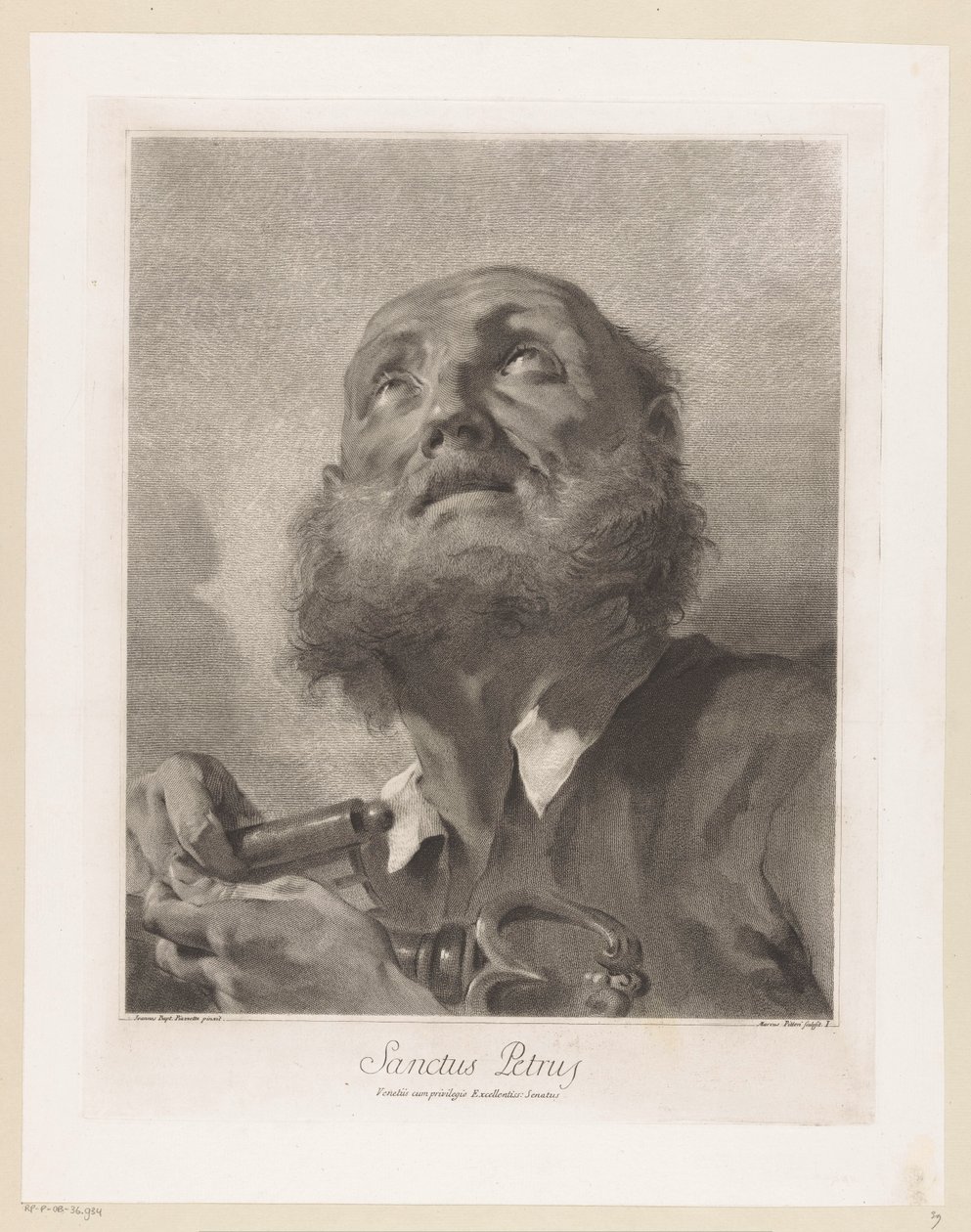 Apostel Petrus door Giovanni Marco Pitteri