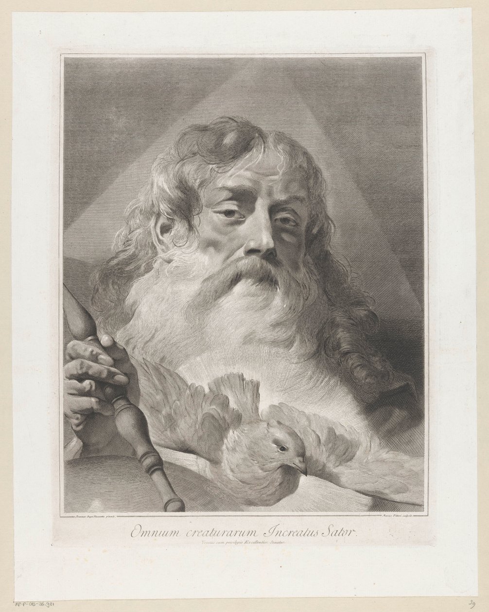 God de Vader met duif door Giovanni Marco Pitteri