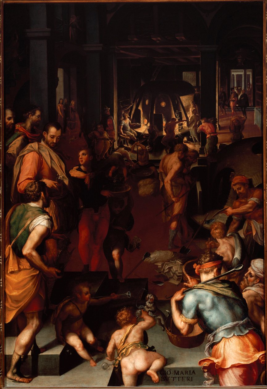 Glasfabrieken door Giovanni Maria Butteri