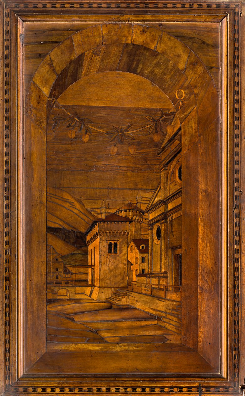 Lignaean Canonical Choir, bovenste zitplaats door Giovanni Maria Platina