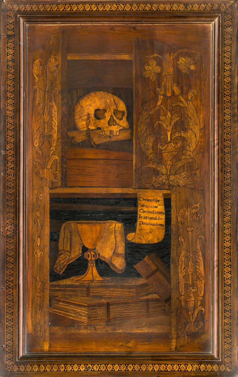 Lignaean Canonical Choir, Ingelegd door Giovanni Maria Platina 1484, Bovenste koorbank door Giovanni Maria Platina