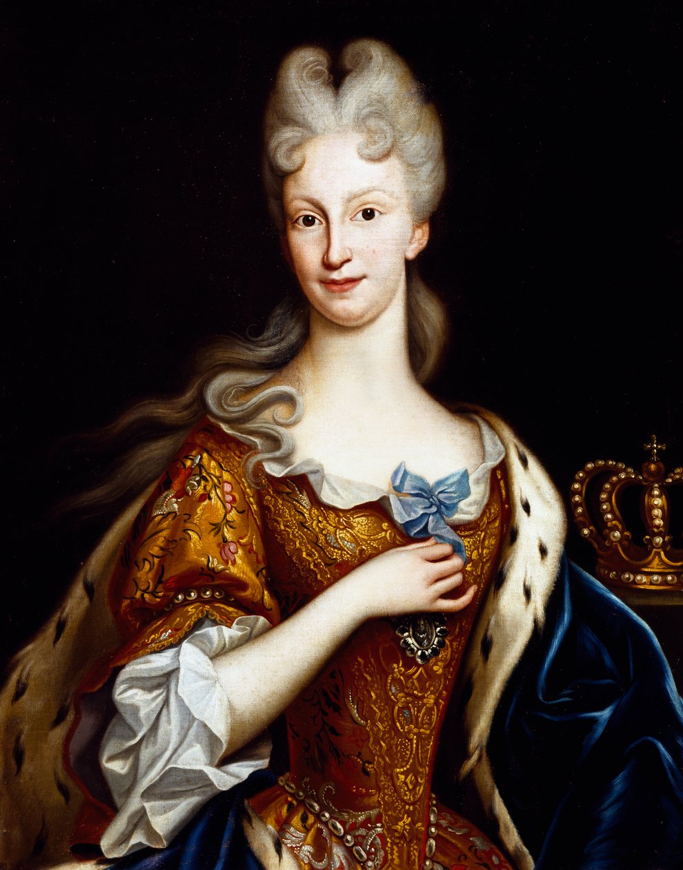 Portret van Elisabeth Farnese (Parma) door Giovanni Maria delle called Mulinaretto Piane