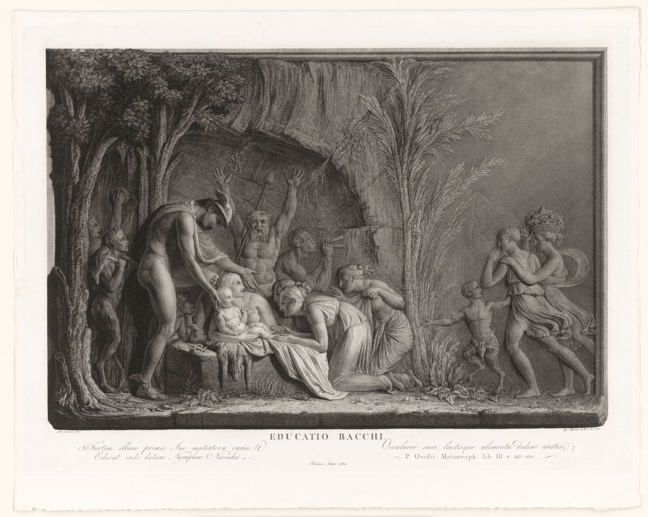 De opvoeding van Bacchus door Giovanni Martino dei Boni
