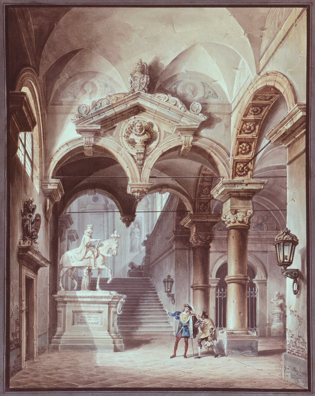 De Gast van Steen, Practical Joker van Sevilla, door Giovanni Migliara door Giovanni Migliara