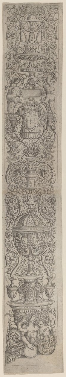 Ornament Paneel: Nereïde Bereden door Twee Kinderen door Giovanni Pietro Birago and Zoan Andrea