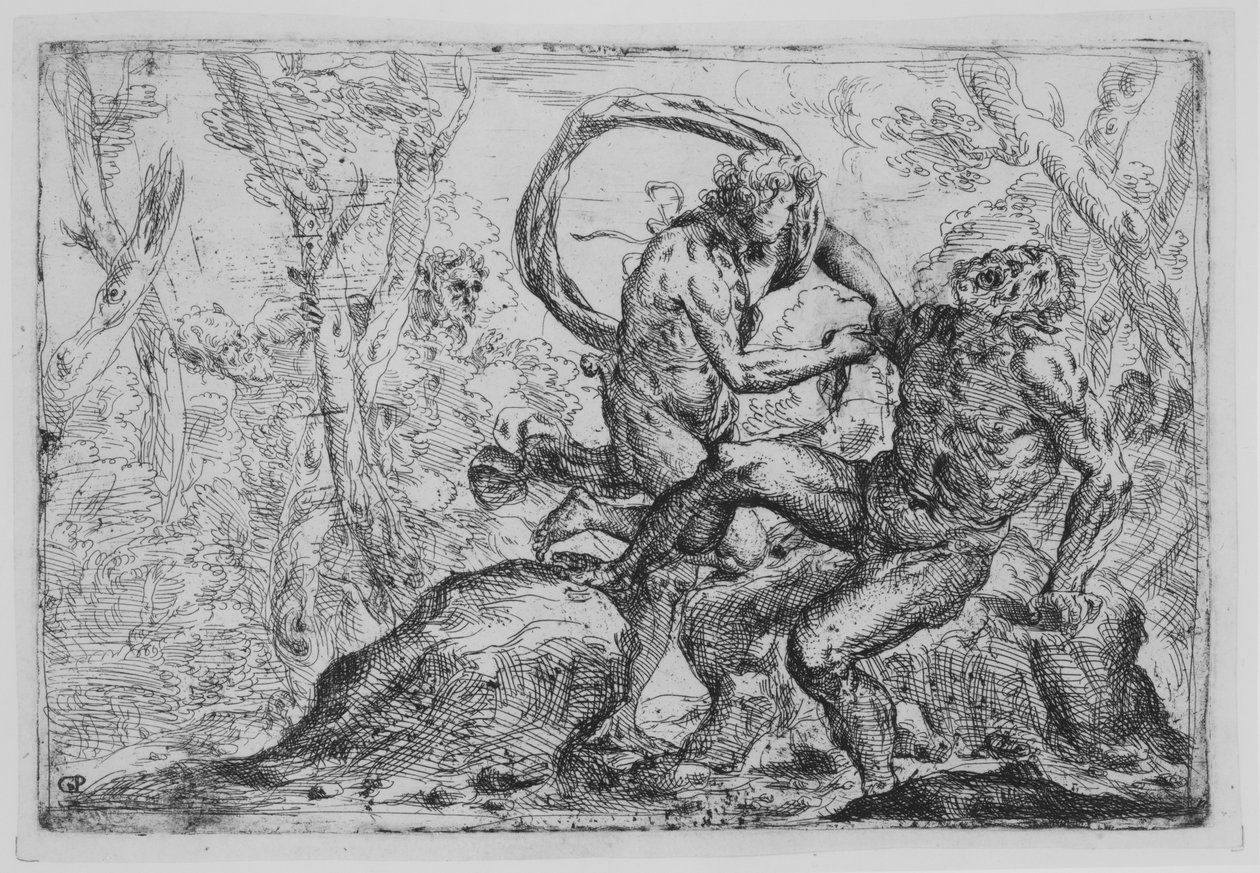 Het villen van Marsyas, midden 17e eeuw door Giovanni Pietro Possenti
