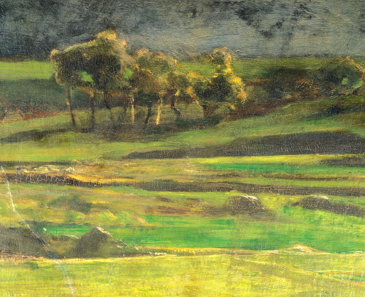 Aan de paal door Giovanni Segantini