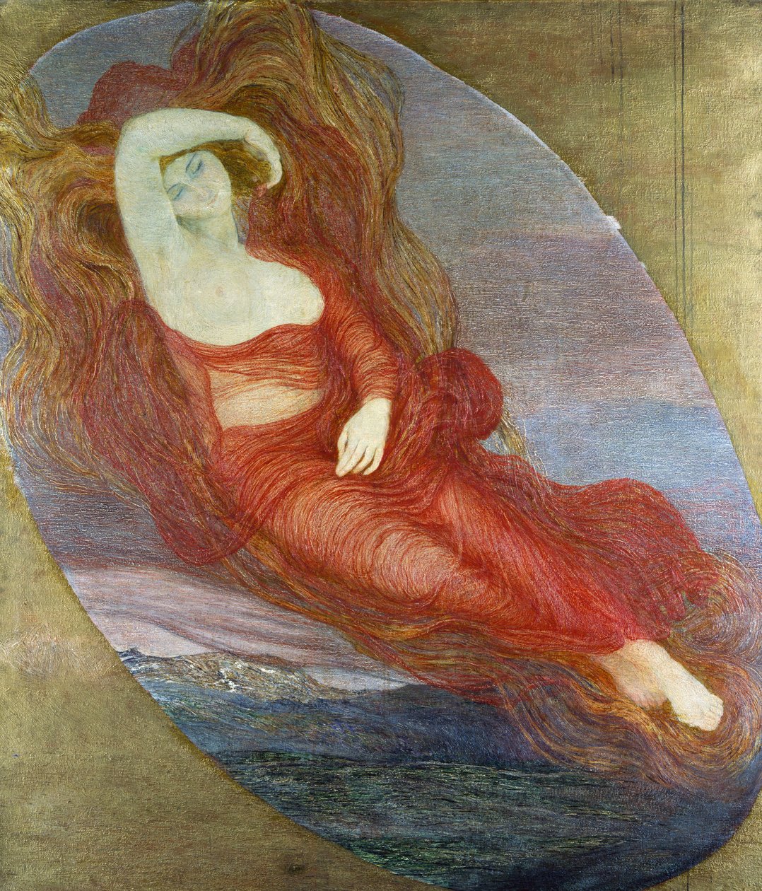 Godin van de Liefde door Giovanni Segantini