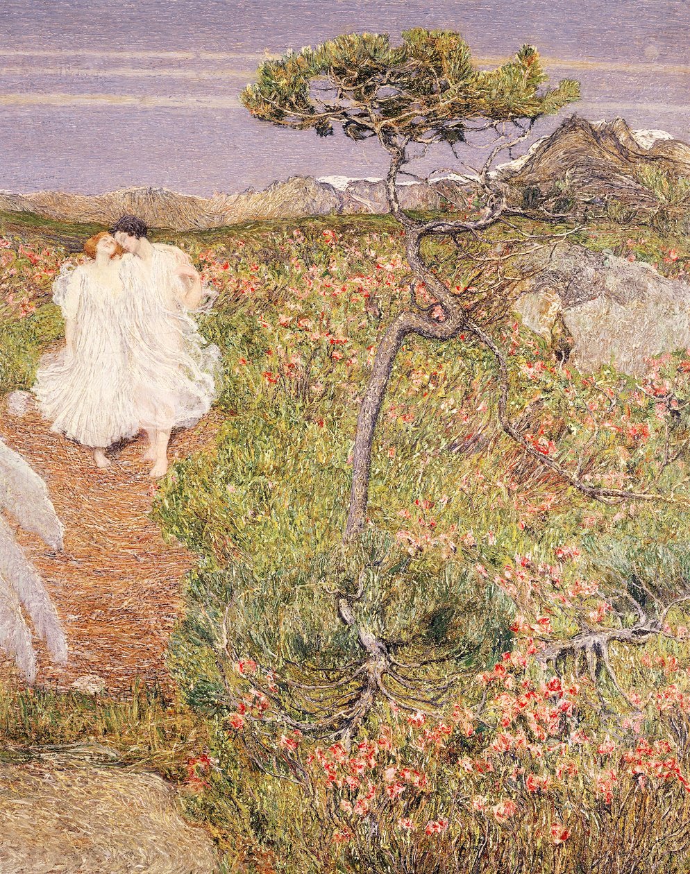 Italië, Liefde bij de Fontein van het Leven door Giovanni Segantini