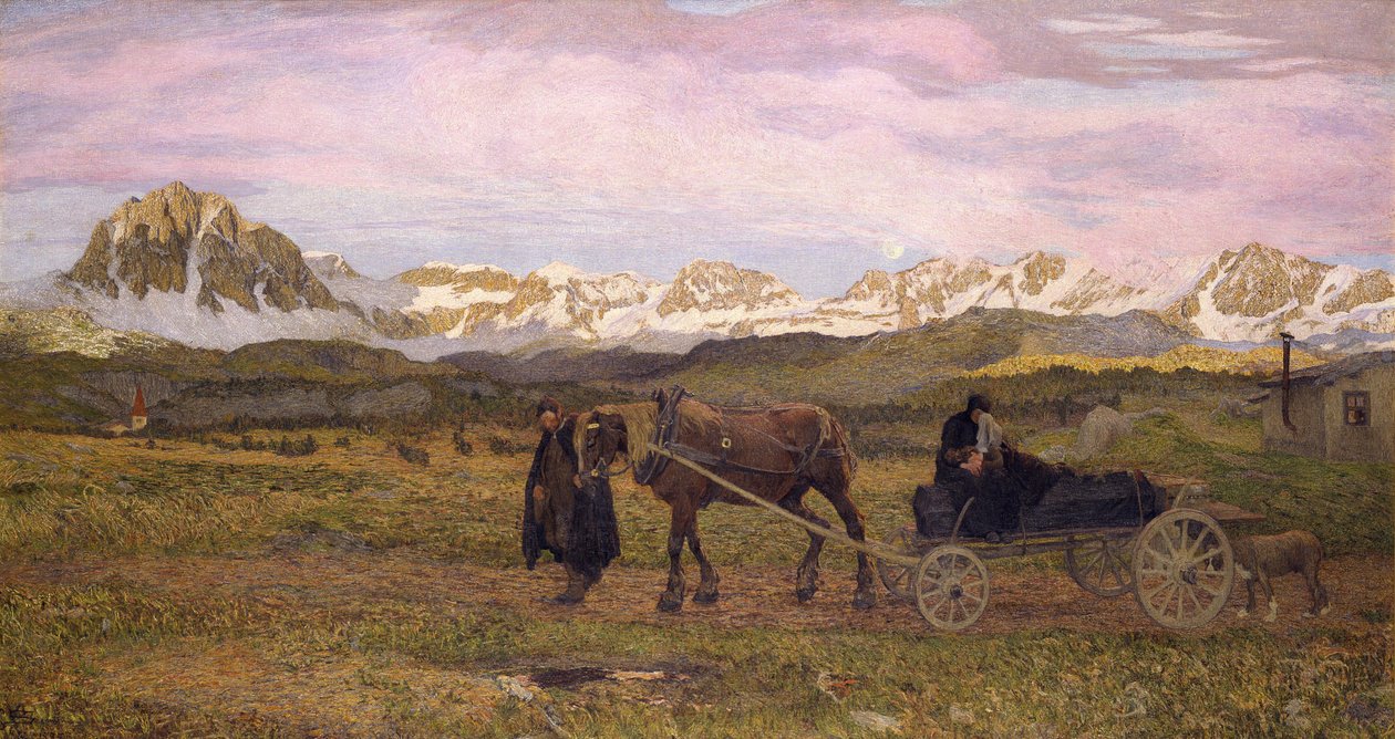 Terugkeer naar het vaderland door Giovanni Segantini