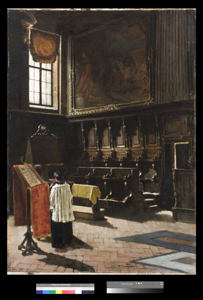 Het koor van de kerk van Sant