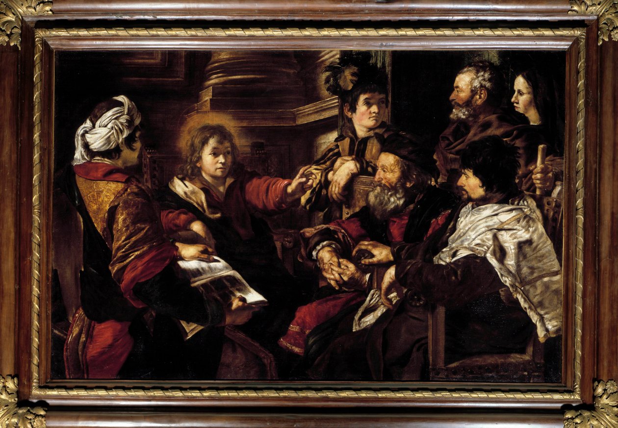Christus en de dokters door Giovanni Serodine