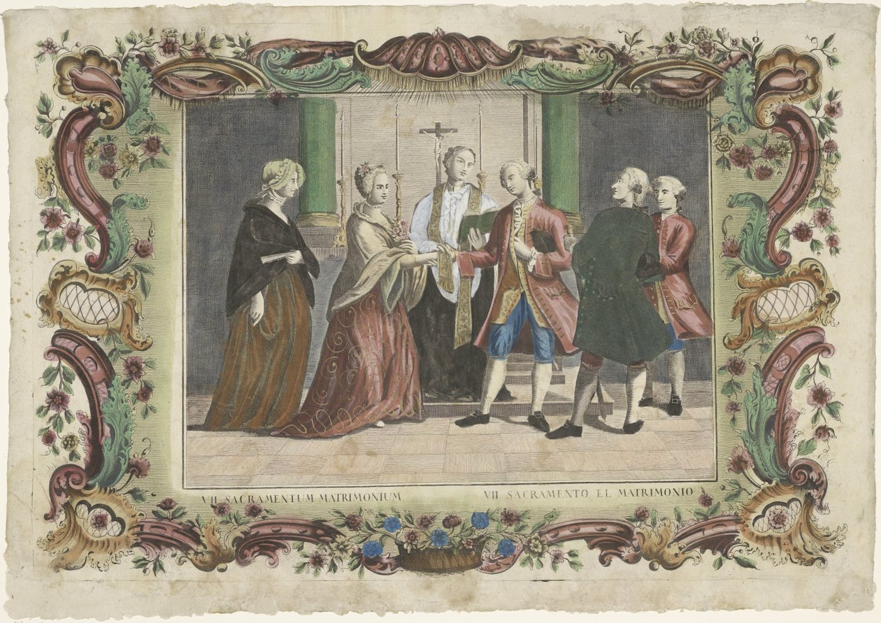 Het sacrament van het huwelijk door Giovanni Volpato