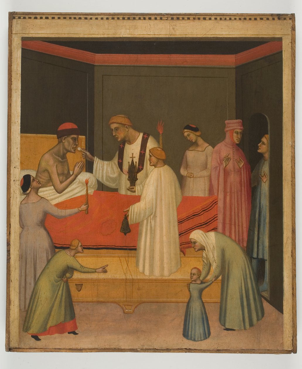 Communie van de zieken, c.1360 door Giovanni del Biondo dal Casentino