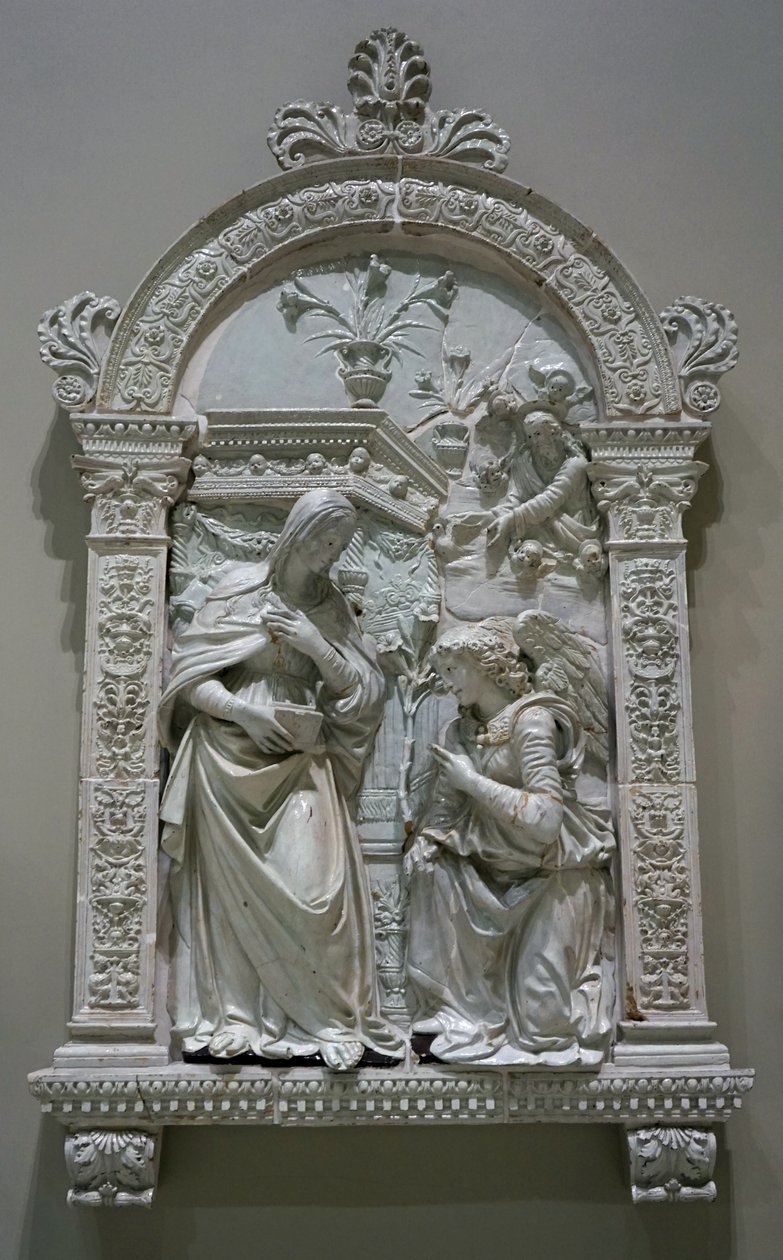 De annunciatie door Giovanni della Robbia