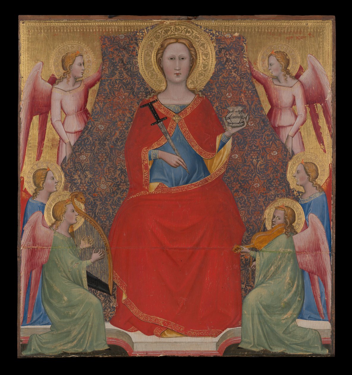 Sint Lucia op de troon door Giovanni di Bartolomeo Cristiani