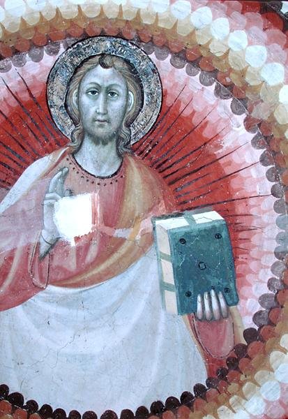 Christus zegent door Giovanni di Corraduccio