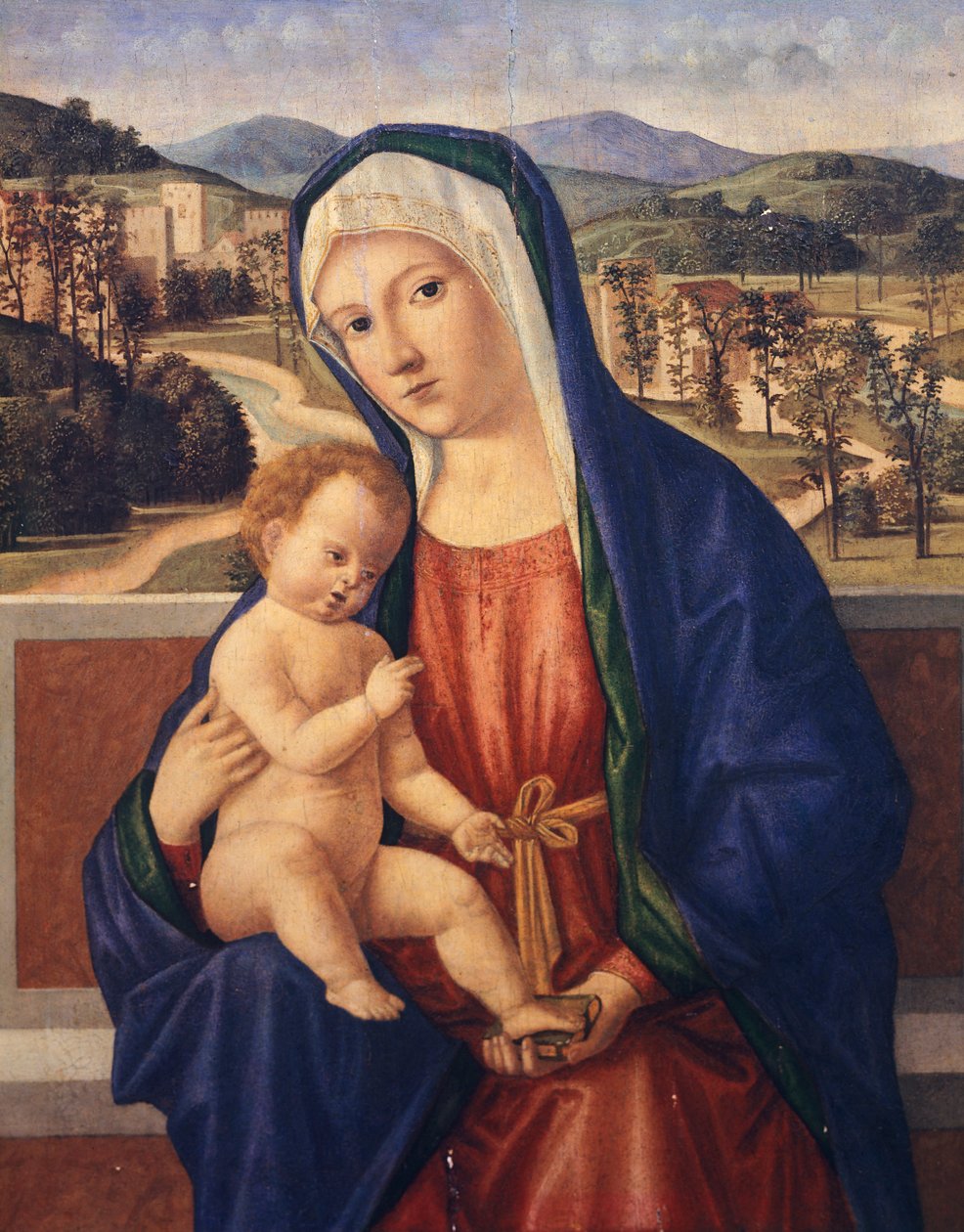 Madonna en Kind door Giovanni di Niccolo Mansueti