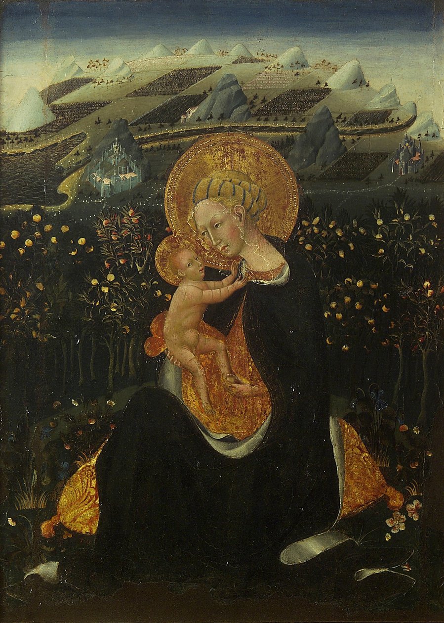 Madonna van nederigheid door Giovanni di Paolo